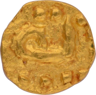 Gold Fraction Coin of Later Cholas of Tamilnadu.