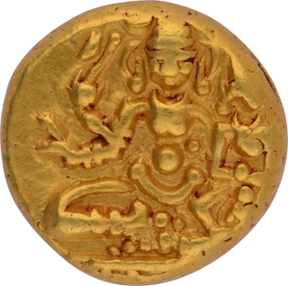 Hari Hari II Gold Half Varaha Coin of Vijayanagara Empire.