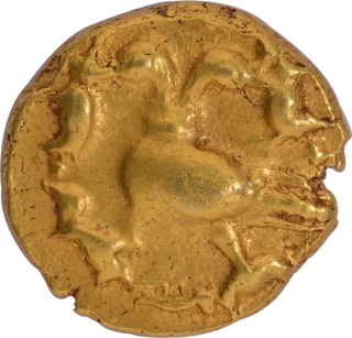 Half Varaha  Gold Coin of Achyutharaya of Tuluva Dynasty of Vijayanagara Empire.