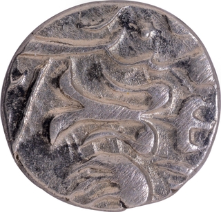 Gwalior State Jankoji Rao of Silver Quarter Rupee of Basoda Mint In the Name of Muhammad Akbar II.