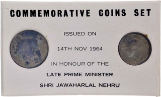 1964 Proof Set of Shri Jawaharlal Nehru of Bombay Mint.