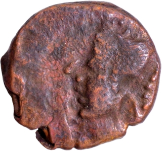 Copper Coin of Chandragupta II of Gupta Dynasty of Bust type.