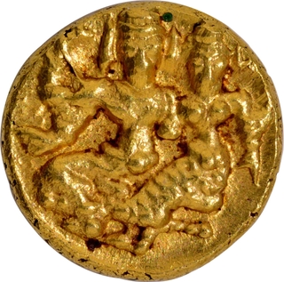 Gold Half Varaha Coin of Sasashivaraya of Vijayanagara Empire.