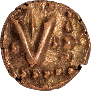 Sri Rangaraya III Gold Fanam Coin of Vijayanagara Empire.