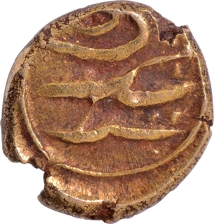 Mughal Empire Alamgir II Gold Fanam of Balapur Mint.