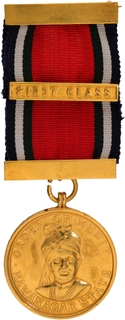 UNC Condition Gold Medal of Ranjitsinhji of Nawanagar State of 1936.