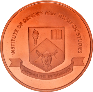 Copper Chevron Lion Medallion of Institute of Defence and Strategic Studies Singapore.