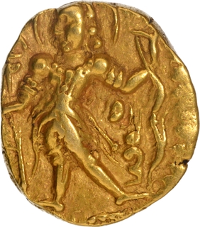 Very Rare Archer type Gold Dinar Coin of Chandragupta II of Guptas.