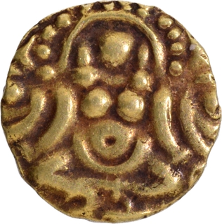 Rare Gold Coin One Eighth Masha of Sallakshana Varman of Chandellas of Jejakabhukti.