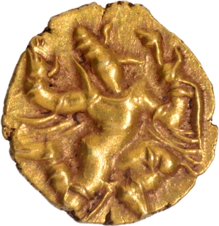 Uncirculated Gold Fanam Coin of Samarakolakalan of Banas of Madurai.