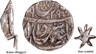 Hira Singh Nabha Laal Mint Silver Rupee VS 1929 “Gobind Shahi” Couplet Coin of CIS-Nabha.