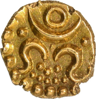 Travancore, Karthika Thirunal Rama Varma (Dharmaraja), Gold Anantharayan Fanam Coin.