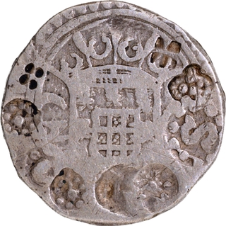  Silver Xerafin 1686 AD Coin Pedro II of Indo-Portuguese.