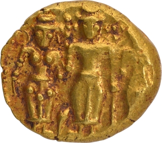 Madras Presidency, Gold Three Swami (Full Length) Pagoda Coin.