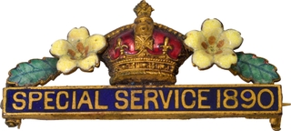 Titel Badge of Special Service 1890 of Queen Victoria.