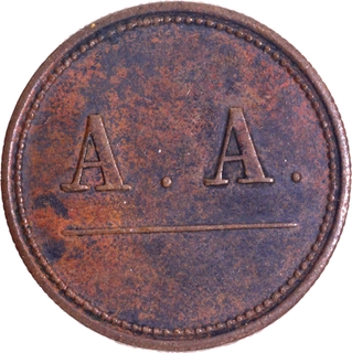 Extremely Rare Anglo-American direct tea trading company Bronze Token.