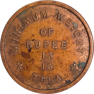 Rare Copper Coin Weight.