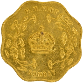 Rare Gold One Tola or Token of Pre-Independence Issue of Bombay Mint.