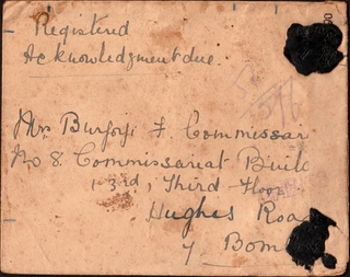 Unrecorded Very Rare Censor and Registered Cover of KGVI Period dispatched from Karachi during WWII.