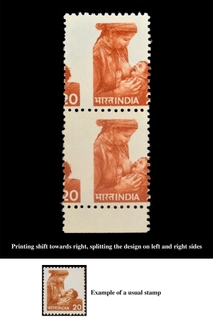 Error Pair of 1981, 20np Child Health with Printing shifted towards right.