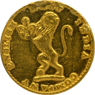 Madras Presidency Gold Half Ashrafi Coin.