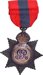  Star Silver Imperial Service Medal of King George V.