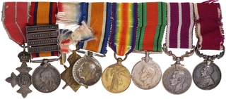 Group of eight British War & Service Miniature Medals.