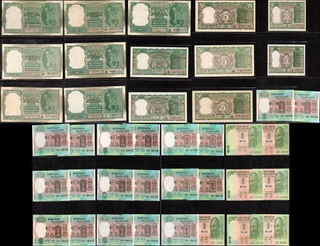 Rare Republic India 40 Notes Collection of Five Rupees.