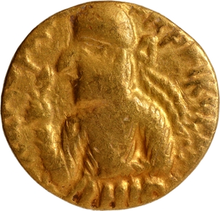 Huvishka Gold Dinar Coin of Kushan Dynasty of MAO type.