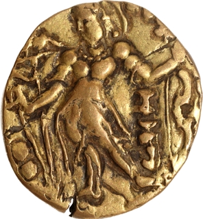 Very Rare Gold Dinar Coin of Chandragupta II of Guptas.