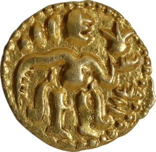 Gold Aka Coin of Raja Raja I of Chola Dynasty o Srilankan Kings.