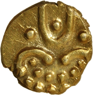 Rare Gold Kaliyan Fanam Coin of Travancore State.