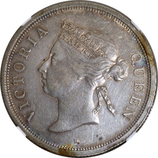 Victoria Queen Silver Fifty Cents Coin of Straits Settlements of 1897.