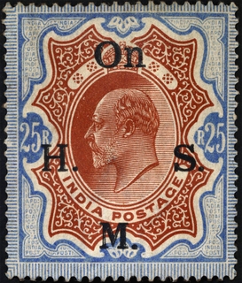 British India of King Edward 1905 stamp.