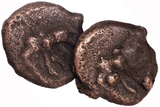 Cast Copper Kakani Pair of Kaushambi Region of Maurya Sungas.