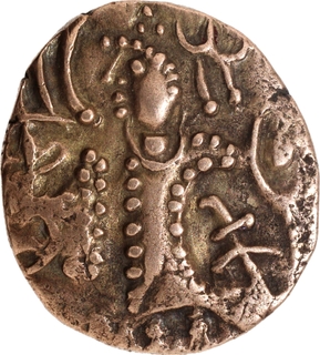 Base Gold Dinar Coin of  Kidara Kushanas of Ardokhsho type.