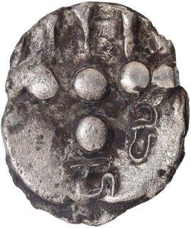 Gandhara Region Silver Damma Coin of  Early Turk Shahi period.