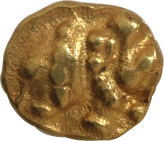 Gold Quarter Fanam Coin of Western Ganga Dynasty.