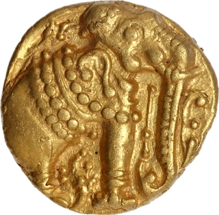 Gajapati Gold Gadyana Coin of Western Ganga Dynasty.