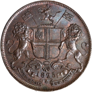 Rare Grade Madras Presidency, Copper 2 Pice Coin of 1825.