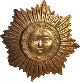 Sawai Man Guards Brass Cap Badge of Jaipur.