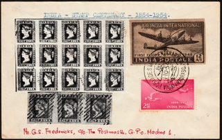 Rare Collector’s Master Piece of 1954 of Stamp Centenary Combination Cover and Pictorial Seal