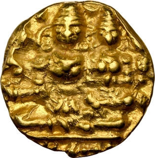 NGC Graded Gold Half Varaha Coin of Devaraya I of Vijayanagara Empire.