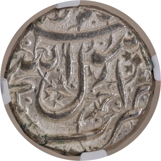 NGC Grade as MS62 Silver Rupee Coin of Jahangir of Ahmadnagar Mint.