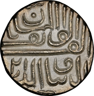 NGC Grade as MS 61 Kutch Bharmalji I Silver Half Rupee AH 995 Coin. 