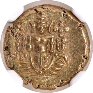 NGC Grade as MS62 Gold Pagoda Coin of Indo Dutch of Negapatanam Mint.