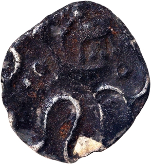 Punch Marked Silver Half Karshapana Coin of Avanti Janapada of Betul and Tapti Valley.