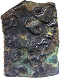 Sri Satakarni Copper Coin of Satavahana Dynasty.