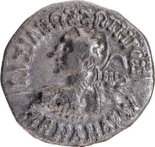 Indo Greeks Silver Drachma Coin of Menander I.