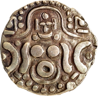 Base Gold Four and Half Masha Coin of Govind Chandra of Gahadavalas of Kanauj and Kasi.